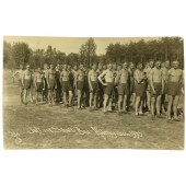 Wehrmacht platoon at the sport training